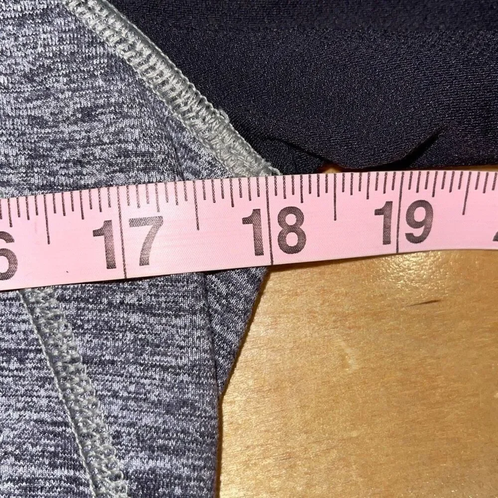 Lululemon Athletica Womens Daily Practice Zip Up Hooded Jacket Gray Black Size 8